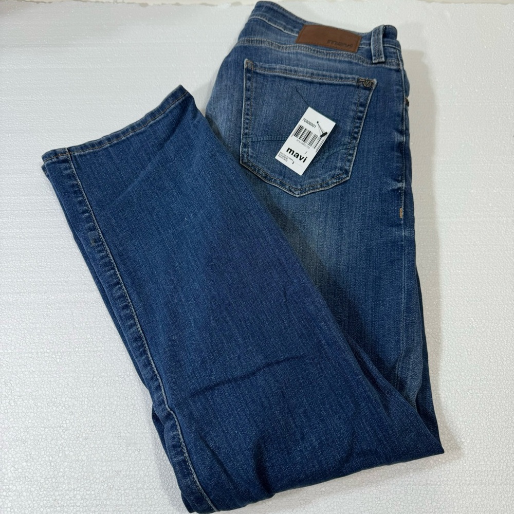 New Mavi Blue Denim Straight Leg Jeans